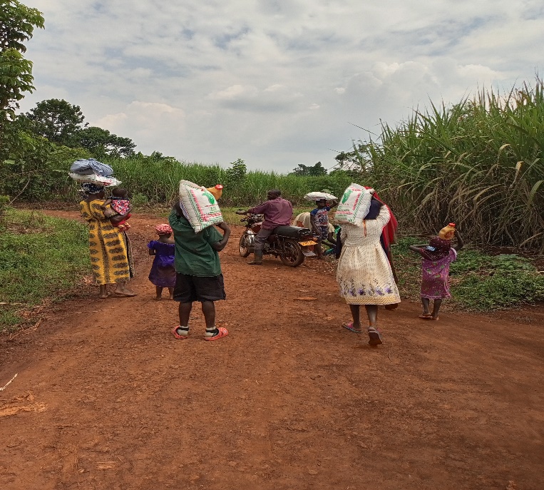 Community engagement during aid delivery